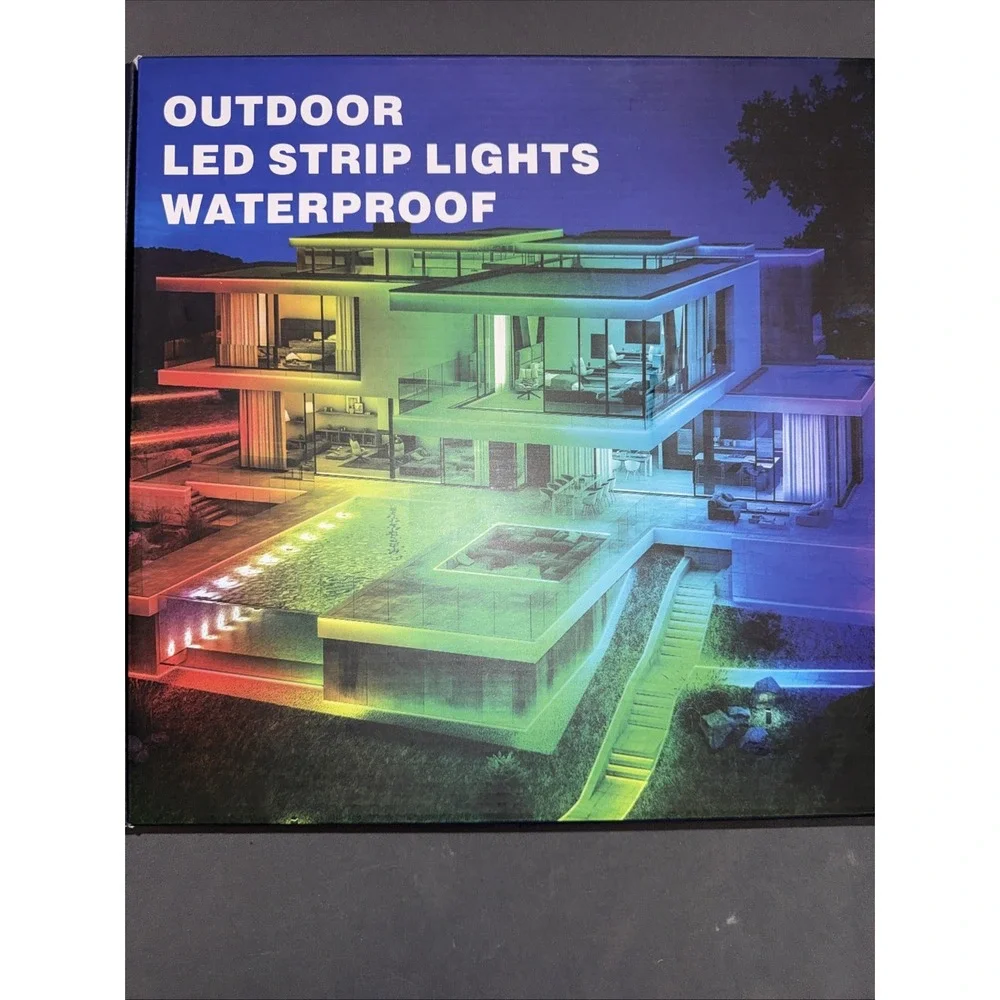 LETIANPAI 400 ft Outdoor LED Strip Lights Waterproof IP68 Outside